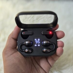 2 in 1 Wireless Black Earbuds